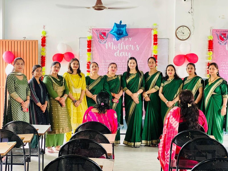 Staff celebrating Mother's Day at school